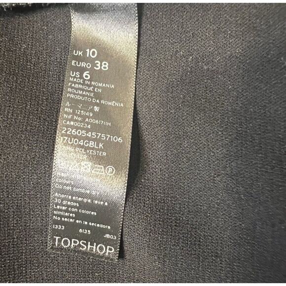 Top Shop Solid Black Longline Open Front Cardigan Size 6 Lagenlook Minimalist - Picture 12 of 13